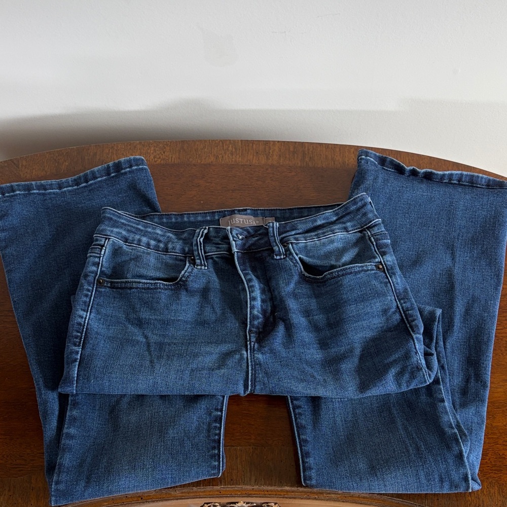 Just USA Dark Blue Straight-Leg Jeans